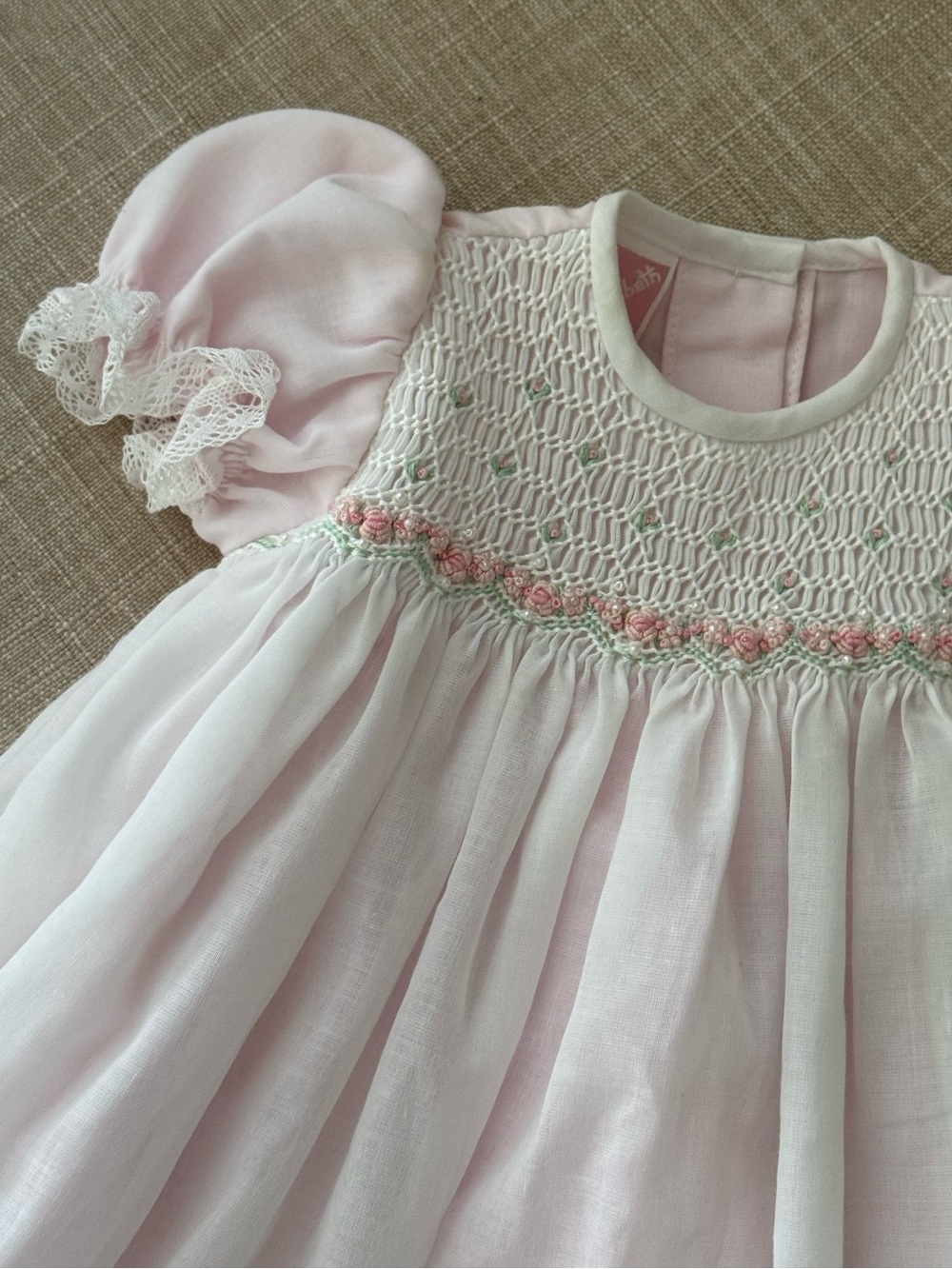 NWT Vintage Heirloom Puff Sleeve Dress - Picture 2 of 3